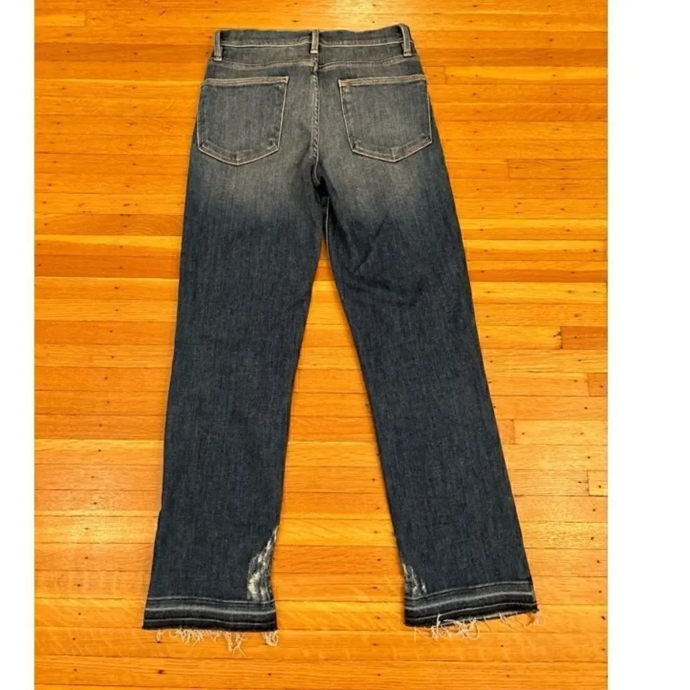 Frame Le High Straight ripped jeans